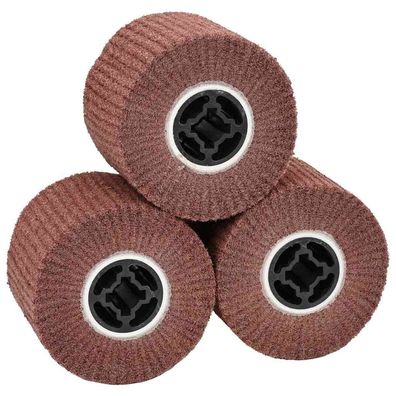 vidaXL Schleifrollen 3 pcs Braun 12 x 12 x 10 cm Synthetische Faser