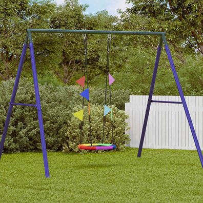 vidaXL Nestschaukel Blau 60 x 60 x 180 cm Polyester