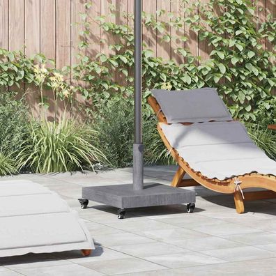 vidaXL Sonnenschirmständer Dunkelgrau Holzlook 45 x 45 x 31,5 cm