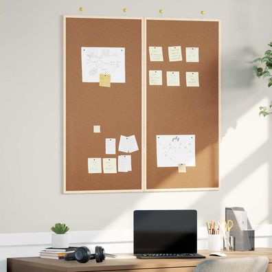 vidaXL Info-Tafel Braun 100 x 100 x 1,4 cm Massivholz Kiefer