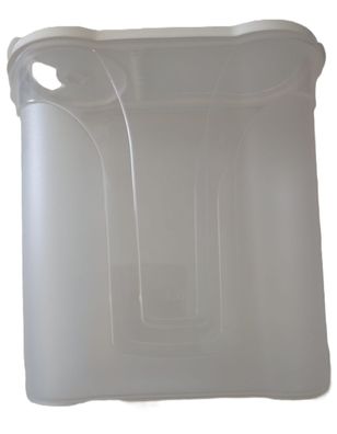 Streu- Schüttdose Sieb Müsli Aufbewahrung transparent Deckel weiß Sieb groß 25x10x