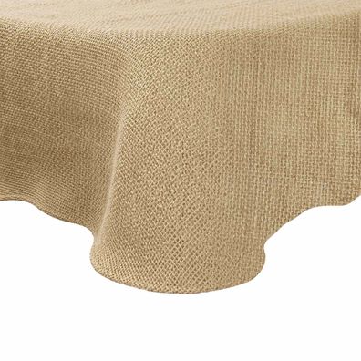 vidaXL Jute-Tischdecke Natur Ø 300 cm 100% Tossa-Jute
