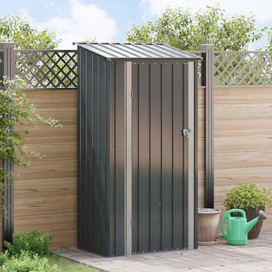 vidaXL Gartenhütten Anthrazit 103 x 74 x 200 cm Metall