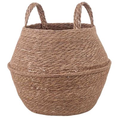 vidaXL Pflanzenkübel mit Griffen Natur Ø 32 x 32 cm 100% Seegras