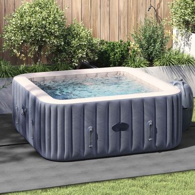 vidaXL Bodenfolie für Pools 1 274 x 274 x 0,1 cm Quadratisch Hellgrau