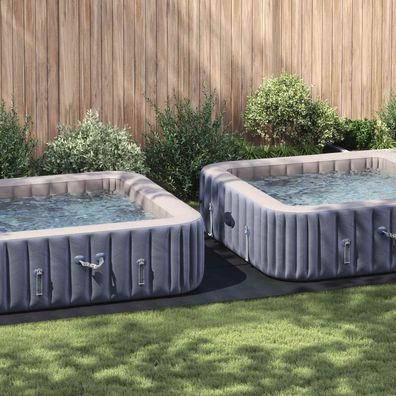 vidaXL Bodenfolie für Pools Schwarz 640 x 321 x 0,1 cm Vliesstoff