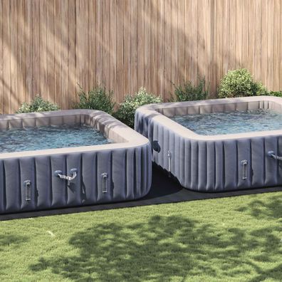 vidaXL Bodenfolie für Pools Schwarz 820 x 420 x 0,1 cm Vliesstoff