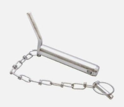 Unterlenkerbolzen Kat1 Sicherungsbolzen Ø 22mm L 135 mm mit Griff und Kette