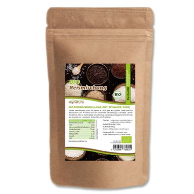 Mynatura Bio Reismischung – Langkorn?, roter & Wildreis – in verschiedenen Größe