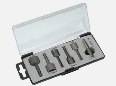 HM Müllner Außensechskant-Bitset, 6-tlg. Chrome-Vanadium-Stahl, satiniert