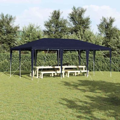 vidaXL Party-Zelt Blau 600 x 400 x 266 cm Polyethylen und Stahl