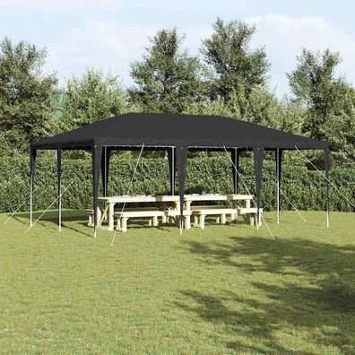 vidaXL Party-Zelt Anthrazit 600 x 400 x 266 cm Polyethylen und Stahl