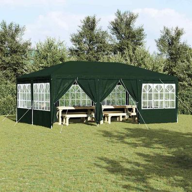 vidaXL Party-Zelt Grün 600 x 400 x 266 cm Polyethylen