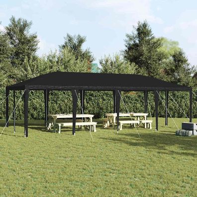 vidaXL Party-Zelt Anthrazit 800 x 400 x 266 cm Polyethylen und Stahl