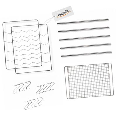 Zubehör-Set für Räucherofen mit Fischkörben und Räuchergitter