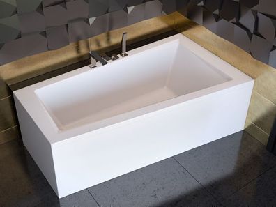 Badewanne Eckwanne Acryl INTIMA 160x90 Rechts Weiß | Ablauf & Füße GRATIS !