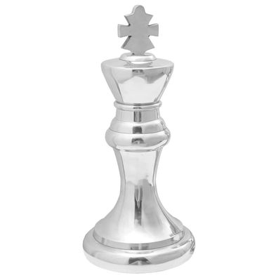 vidaXL Skulpturen 2 pcs Silber 17 x 17 x 42 cm Aluminium