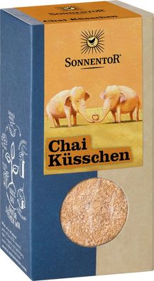 3x Sonnentor Chai Küsschen Gewürz, Packung 70g