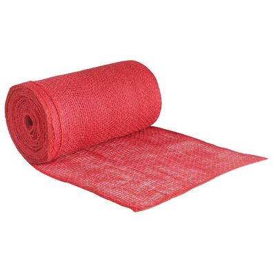 vidaXL Juterolle Rot 25 x 1000 cm