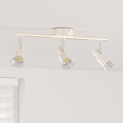vidaXL Deckenstrahler mit Strahlern Nickel 39 x 10,5 x 10,5 cm Stahl