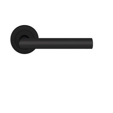 Karcher Drückergarnitur / Türbänder Rhodos Kosmos Schwarz ER28 83 BB/PZ/BAD(WC)