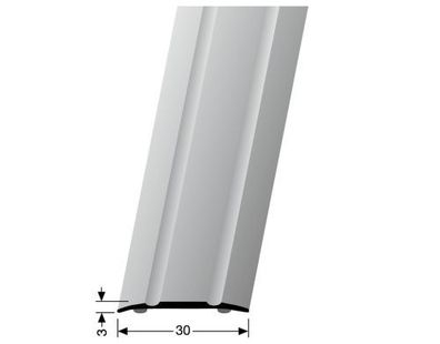 Parkettfreund Übergangsprofil PF 439 SK, 100cm, 30mm, selbstkleb. Alu elox