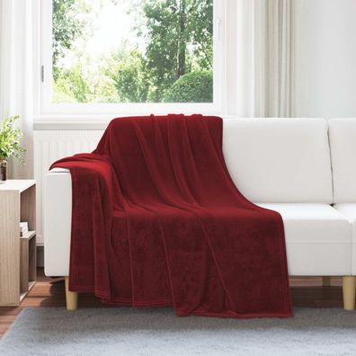 vidaXL Wohndecken 6 pcs Bordeauxrot 150 x 200 cm Fleece