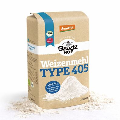 Bauckhof Bio Weizenmehl Type 405 Demeter - 6kg