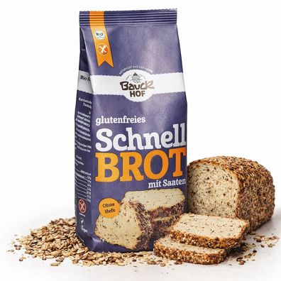 Bauckhof Bio Schnellbrot Backmischung glutenfrei - 3000g
