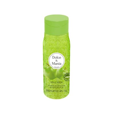 Dolce & Mania, Mela Verde, Peeling-Duschgel, für alle Hauttypen, 300 ml