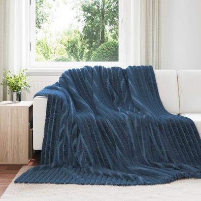 vidaXL Wohndecken 6 pcs Marineblau 240 x 220 cm Fleece