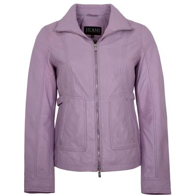 Jilani - Damen Lederjacke Lammnappa flieder