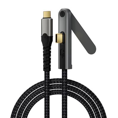 E23 USB-C Kabel PD 100W Schnellladen 4K Datenkabel Ständer für Smartphone Laptop