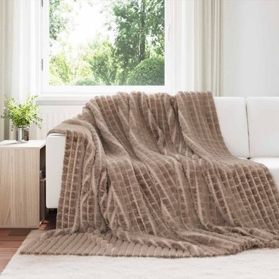 vidaXL Wohndecken 6 pcs Kamel 270 x 240 cm Fleece