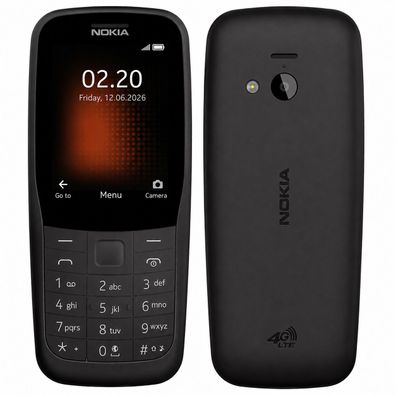 Nokia 220 2G Dual SIM Handy Mobiltelefon Tastenhandy Kamera Radio Bluetooth Neu