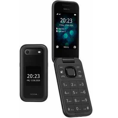 Nokia 2660 Flip Black 2.8" Dual SIM Klapphandy Schwarz SIM ohne Simlock Neu