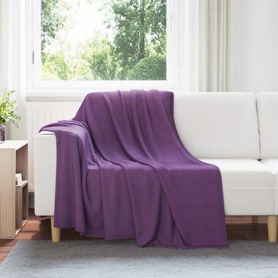 vidaXL Überwurfdecke Lila 200 x 150 cm Fleece
