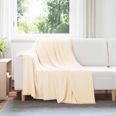 vidaXL Wohndecken 6 pcs Creme 200 x 150 cm Fleece