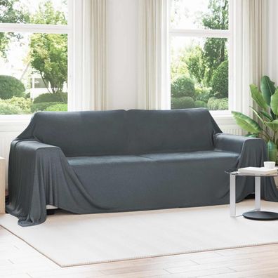 vidaXL Wohndecken 6 pcs Dunkelgrau 350 x 270 cm Fleece