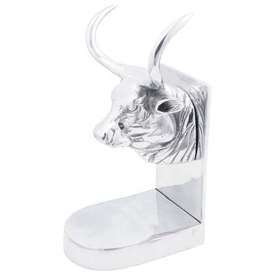 vidaXL Buchstützen 2 pcs Silber 17 x 15 x 27 cm Aluminium