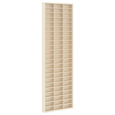 vidaXL Wanddisplay-Case Wandhalterung Beige 30 x 4,5 x 96 cm