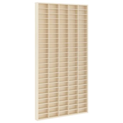 vidaXL Wanddisplay-Case Wandhalterung Beige 50 x 4,5 x 96 cm