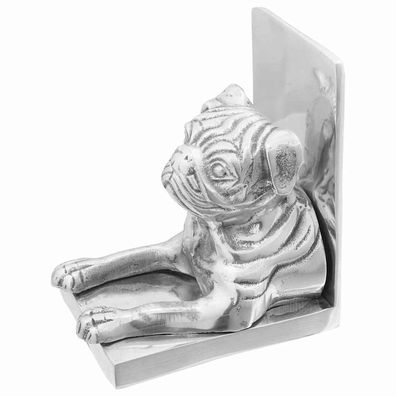 vidaXL Buchstützen 2 pcs Silber 12 x 15 x 18 cm Aluminium