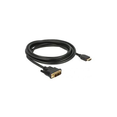 DELOCK Kabel DVI 18 + 1 St > HDMI-A St 3.0m schwarz