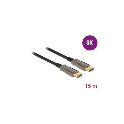 DELOCK Aktives Optisches Kabel HDMI 8K 60Hz 15m
