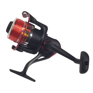 Freilaufrolle Allroundrolle Angelrolle YT4000 Rot mit Schnur
