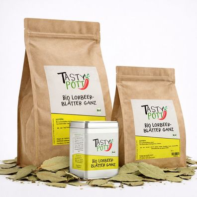 Tasty Pott Bio Lorbeerblätter ganz - im Beutel