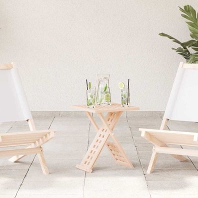 vidaXL Couchtisch Braun 33 x 33 x 40,5 cm Massivholz aus Walnuss