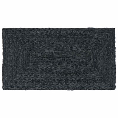 vidaXL Bereichsteppiche Rechtwinklig Dunkelgrau 60 x 110 cm Jute
