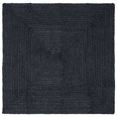 vidaXL Bereichsteppiche Rechtwinklig Dunkelgrau 120 x 120 cm Jute